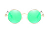 Luxury Popular Retro  Gothic Steampunk Polarized Men and  Women Brand Designer Vintage Round High Quality Metal Frame Sunglasses With UV400 Protection