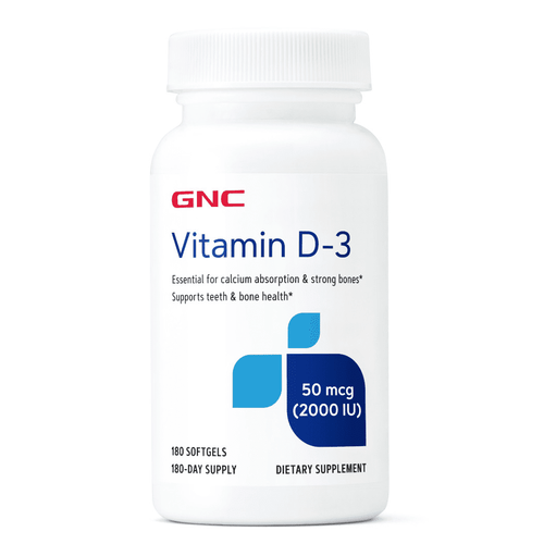 GNC VITAMIN D3 2000 IU, 180 Softgel Capsules, Supports calcium absorption to support healthy teeth and bones, Gluten Free EasyOptionXY LLC