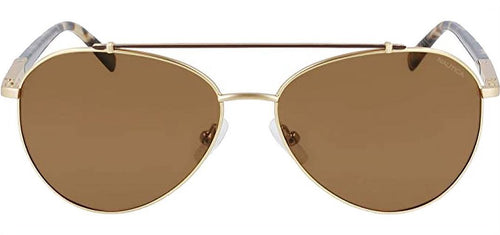 Nautica Polarized Men's Matte Gold-Tone/Brown Aviator Sunglasses - N5138S-720 EasyOptionXY LLC