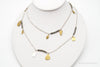 Designer Silpada "Pedal To The Metal" Pyrite Brass Sterling Silver Necklace 36"