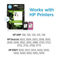 HP 65 Ink Cartridges - Black, Tri-color, 2 Cartridges (T0A36AN) EasyOptionXY LLC