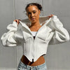 Sculpted Fit Midriff Hoodie - Stylish and Comfortable Gym Hoodie for Women