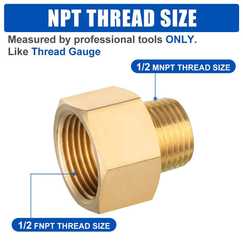 1/2" M x 3/4" F NPT Connector