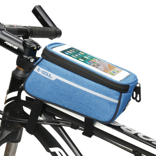 Bike Bag Bicycle Bag Phone Case For Bicycle Cycling Mobile Bike Accessories Head Tube Cell Mobile Phone Bag Case Waterproof Bike Handlebar Bag Bicycle Phone Mount Bicycle Phone Mount Holder Pouch Bag Cycling Frame