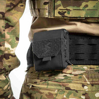 Tactical Dump Pouch Molle Storage Bag Tactical Waist Bag, Drawstring Folding Magazine Dump Bag