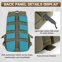 Votagoo 8005 Outdoor Combat Hiking Bag Camping Camouflage Tactical Backpack with Carbon Frame