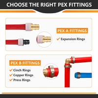 PEX A Full Flow Expansion Adapter 1" PEX x 1" Male Threaded F1960 Adapter (Lead Free) Plumbingsell