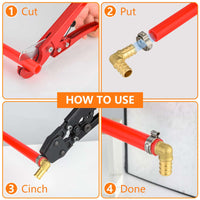 PEX-B Crimp Elbow 1/2" PEX x 1/2" PEX (Lead Free) Plumbingsell