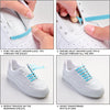Light Blue Stretchy Tieless Silicone Elastic Shoelaces | 16 Straps The Original Stretchlace
