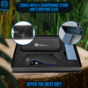 The Pioneer Folding Pocket Knife Giftset for Men and Women (Black and Blue)