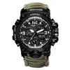 Military Survival  Men Watch With Compass/whistle /scraper/Waterproof 30M Outdoor Men Sports G Style -Shock Watch Relogio Masculino