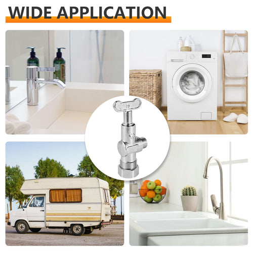 10 Pcs 5/8" OD Compr. x 3/8" OD Compr. Loose Key, 1/4 Turn (Lead Free) Plumbingsell