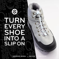 Black Quick Lock No Tie Elastic Shoelaces The Original Stretchlace