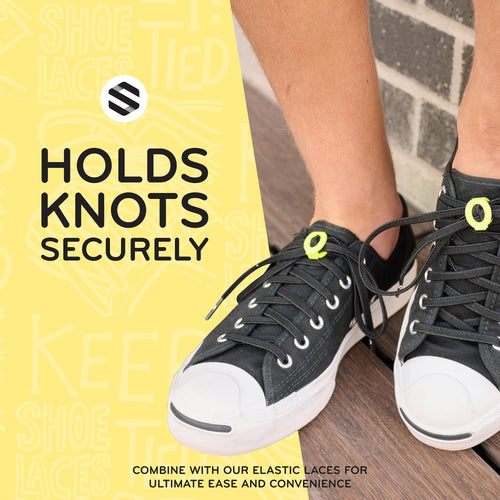 Yellow Knot Bow Clip Shoelace Accessory The Original Stretchlace