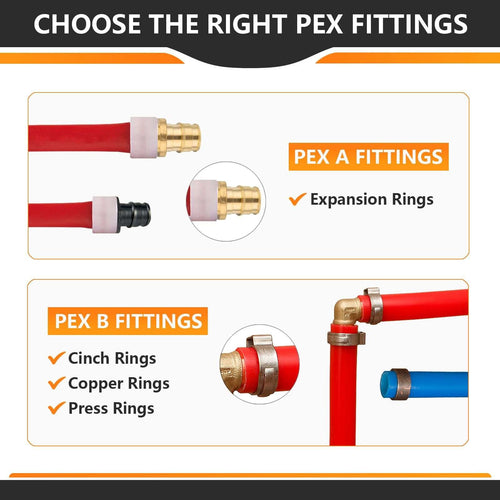 PEX A Full Flow Expansion Adapter 1/2" PEX x 1/2" Male Threaded F1960 Adapter (Lead Free) Plumbingsell