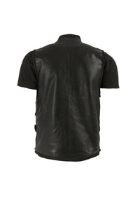 Handmade W Snipes Blade Vest Trinity Vampire Hunter Military Style Handmade Cosplay Costume Leather Vest