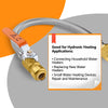 10 Pcs 3/4" Push fit x 3/4" FIP, 15" Flexible Water Heater Connector Hose, with Ball Valve