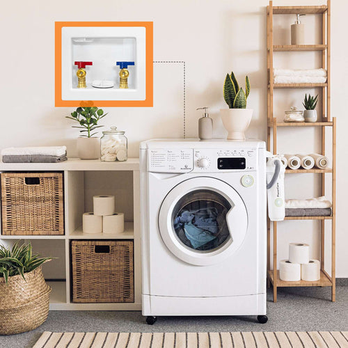 1/2" Push Fit Inlet, Washing Machine Outlet Box Plumbingsell