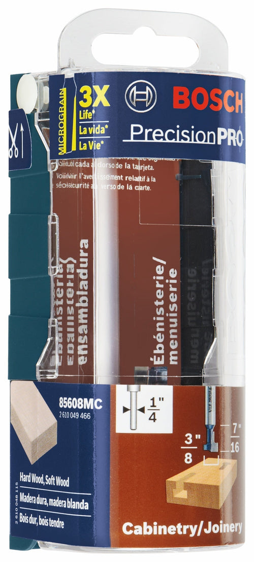 BOSCH 85608MC 3/8 In. Carbide-Tipped Keyhole Router Bit