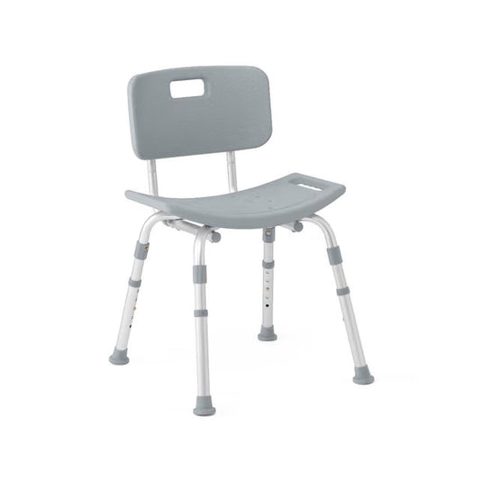 Medline Gray Knockdown Shower Chair - Case of 4