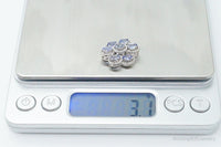 Designer Stauer Iolite Cubic Zirconia Sterling Silver Pendant
