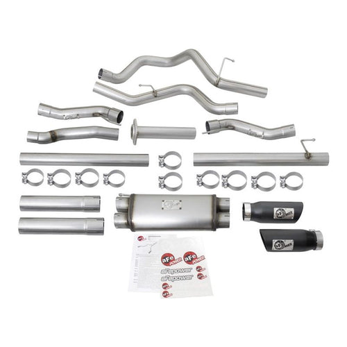 aFe MACHForce XP 3in 409-SS Exhaust Cat-Back 2017 Ford F-150 Raptor V6-3.5L (tt) w/ Black Tip