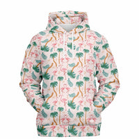 Flamingo Tropical Floral Hoodie