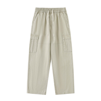 Phantom Cross Drawstring Straight-Leg Cargo Pants