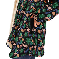 Flamingo Exotic Floral Cloak Hoodie