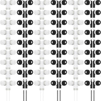 Kigeli 100 Pcs Kids Bulk Earbud Headphones for Classroom Student Wired Headphones in-Ear Earbud 3.5 mm Disposable Earphones Set for Kids Adult Class School Library Laptop (Grey Black)