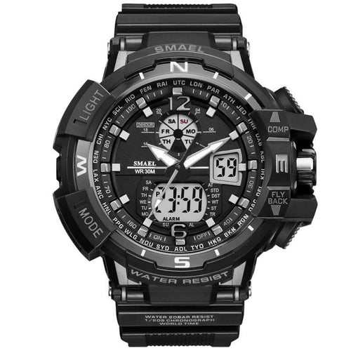 Modern Sport Watch For Men and Woman With LED Digital Quartz Display Men's Top Brand Luxury Digital-watch Relogio Masculino In Army Military Popular Design Waterproof 50M