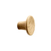Lacquered Oak Wood "Tuba" Cabinet Knob and Drawer Pulls Euro • Knobs
