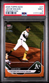 Graded 2025 Topps Now Jacob Wilson #27 Orange Foil /25 Rookie RC Baseball Card PSA 9 Mint