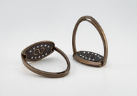 American Equus "Elite" English Stirrups Bronze Chrome