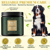 8-in-1 Daily Multivitamin Bites for Dogs – All-in-One Health Support, 120 Soft Chews