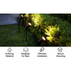 8-Inch Lawn Stakes with Side Wireway | 1/2 NPT Thread (Pack of 2)