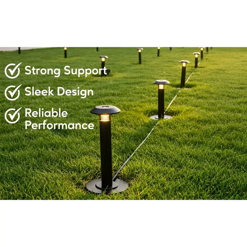 8-Inch Lawn Stakes with Side Wireway | 1/2 NPT Thread (Pack of 2)
