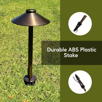 8-Inch Lawn Stakes with Side Wireway | 1/2 NPT Thread (Pack of 2)