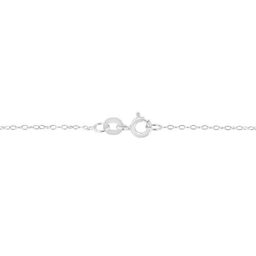 .925 Sterling Silver 1.0 Ctw Diamond Shadow Open Heart Halo 18" Pendant Necklace (I-J Color, I1-I2 Clarity)