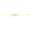 14K Yellow Gold Plated .925 Sterling Silver 1.00 Cttw Baguette Diamond Composite Open Heart 18" Inch Pendant Necklace (I-J Color, I1-I2 Clarity)