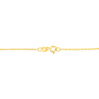 14K Yellow Gold Plated .925 Sterling Silver 1.00 Cttw Baguette Diamond Composite Open Heart 18" Inch Pendant Necklace (I-J Color, I1-I2 Clarity)