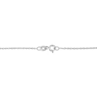 .925 Sterling Silver 1 1/4 Cttw Round and Baguette-Cut Diamond Composite Heart 18" Pendant Necklace (I-J Color, I1-I2 Clarity)