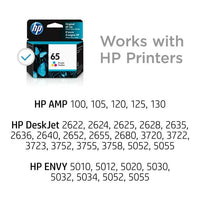 HP 65 Tri-color Original Ink Cartridge (N9K01AN) EasyOptionXY LLC