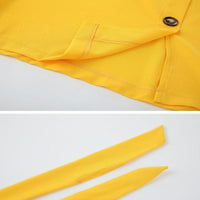 Summer Sun Strapless Button-Down Dress