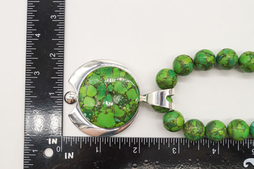 VTG Southwestern Desert Rose Trading Mojave Turquoise Sterling Silver Necklace