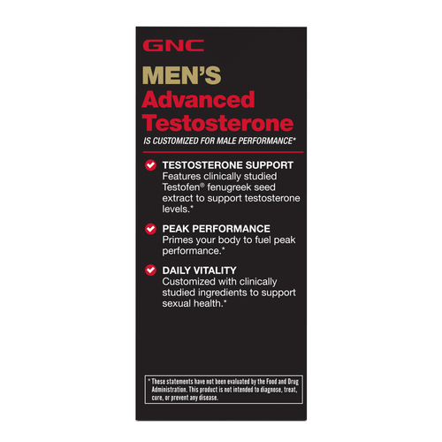 GNC Men's Advanced Testosterone, 60 Capsules, Supports Healthy Testosterone Levels and Peak Male Performance EasyOptionXY LLC