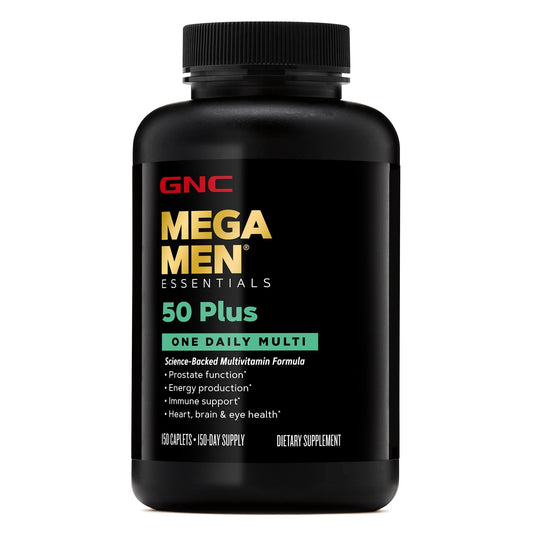 GNC Mega Men? 50-Plus One Daily Multivitamin Value Size, 150 Tablets, Vitamin and Minerals for Males 50 and over EasyOptionXY LLC