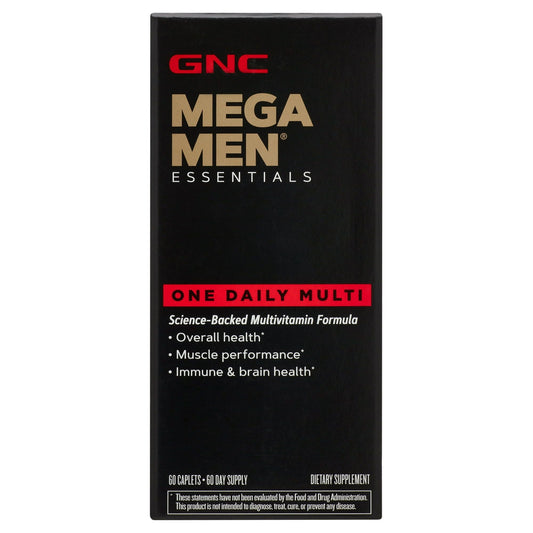 GNC Mega Men One Daily Multivitamin, 60 Tablets, Complete Multivitamin and Multimineral support for Men EasyOptionXY LLC