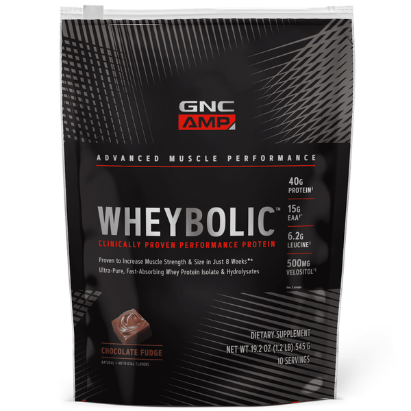 GNC AMP Wheybolic? Protein Powder, Chocolate Fudge, 1.2 lbs, 40g Whey Protein EasyOptionXY LLC