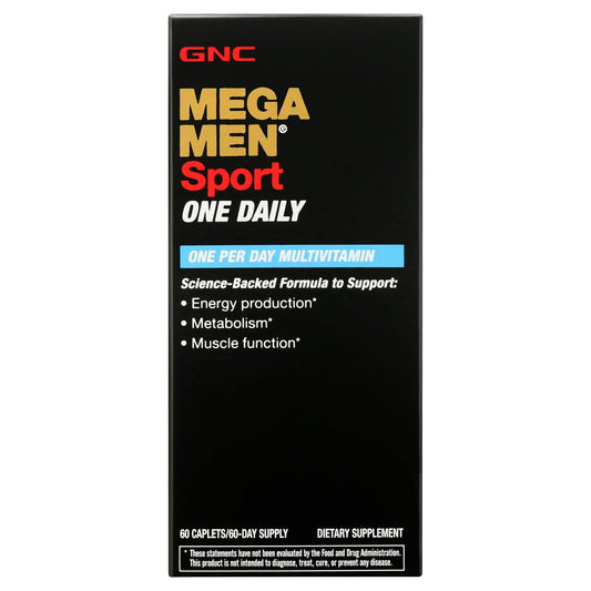 GNC Mega Men Sport One Daily Multivitamin, 60 Tablets, Multivitamin and Multimineral Support for Active Men EasyOptionXY LLC